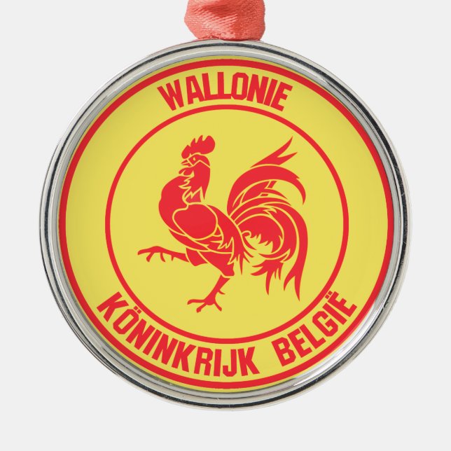 Adorno Metálico Wallonie Round Emblem (Frente)