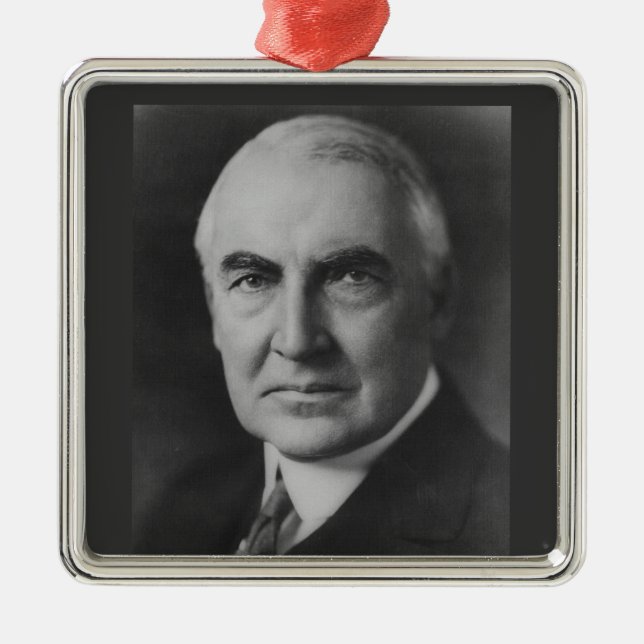 Adorno Metálico Warren G. Harding (Frente)