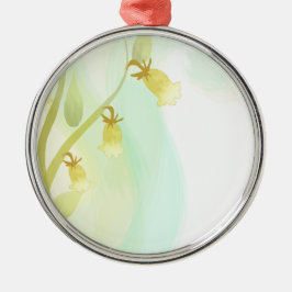 Adorno Metálico Wash acuarela de las campanas amarillas