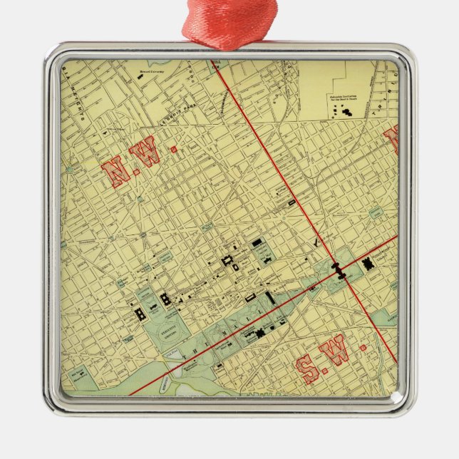 Adorno Metálico Washington, DC (Frente)