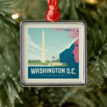 Adorno Metálico Washington DC | Capital de nuestra nación<br><div class="desc">Anderson Design Group es una firma de diseño y ilustracion galardonada en Nashville,  Tennessee. El fundador Joel Anderson dirige un equipo de artistas talentosos para crear arte poster original que se parece a las estampas publicitarias tradicionales de los años 20 a los 60.</div>