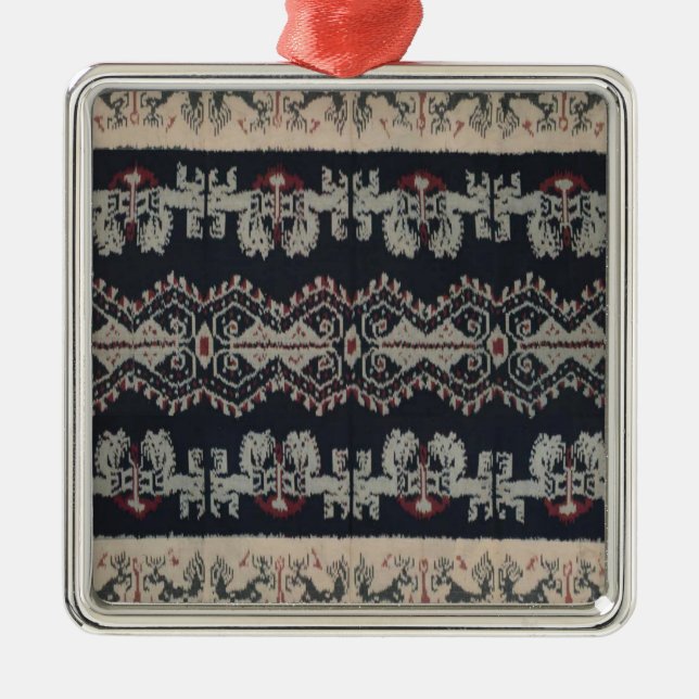 Adorno Metálico Weavings tribales indonesios Indonesia de las (Frente)