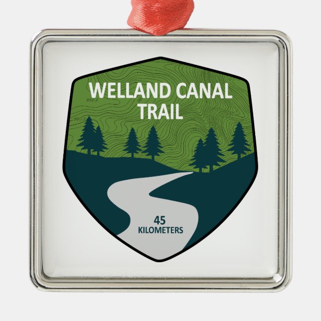 Adorno Metálico Welland Canal Trail Ontario Canada (Frente)