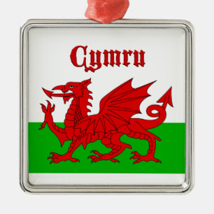 Adorno Metálico Welsh Flag Cymru