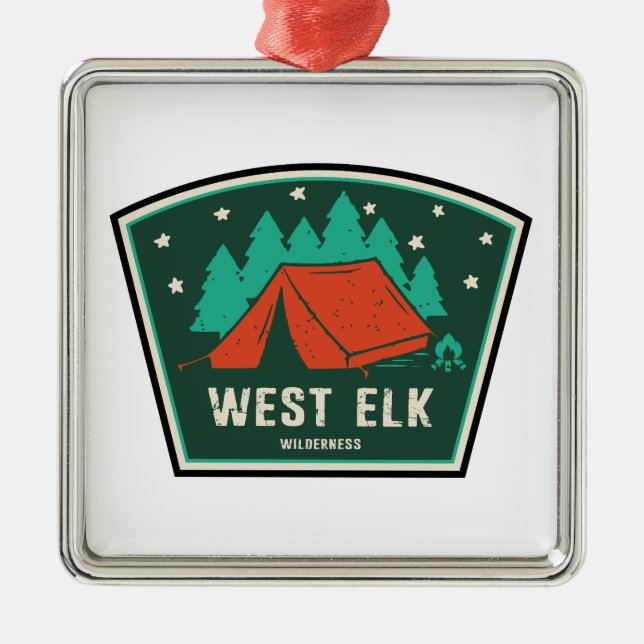 Adorno Metálico West Elk Wilderness Colorado Camping (Frente)