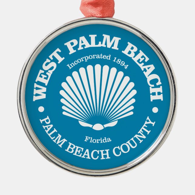 Adorno Metálico West Palm Beach (concha de mar) (Frente)