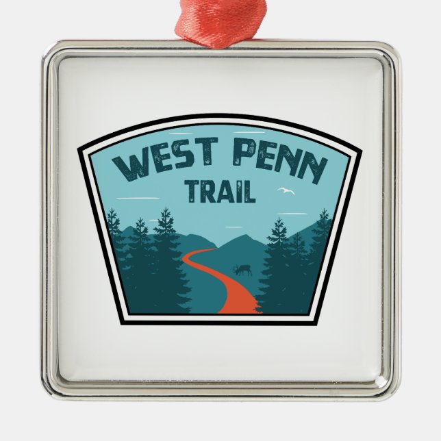 Adorno Metálico West Penn Trail Pennsylvania (Frente)