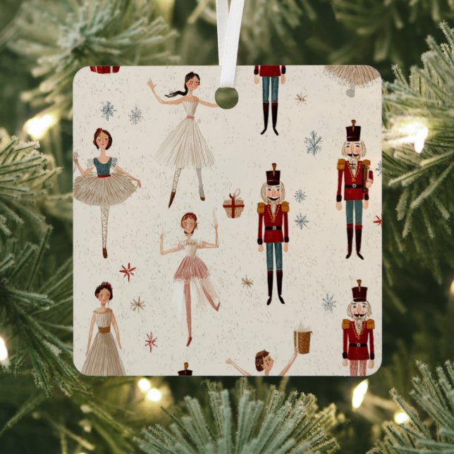 Adorno Metálico Whimsical Nutcraker Christmas Ornament (in situ)