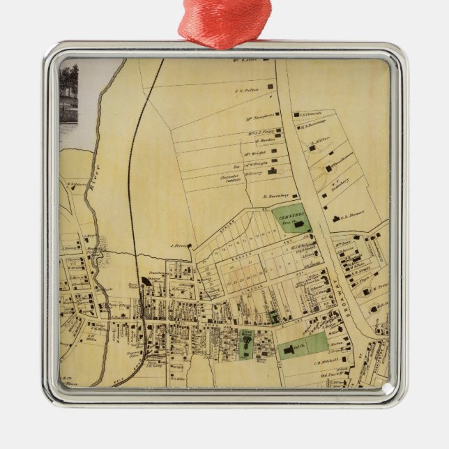 Adorno Metálico White Plains, NY (Frente)