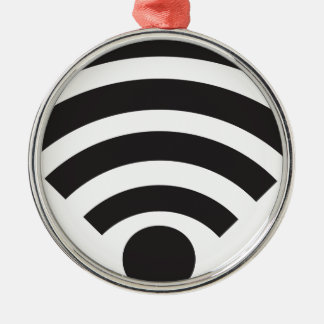 Adorno Metálico Wifi network symbol