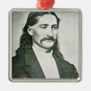 Adorno Metálico 'Wild Bill' Hickok (foto de b/w)