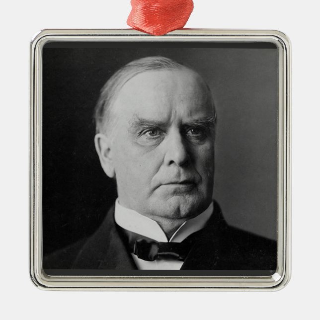 Adorno Metálico William Mckinley 25º Presidente (Frente)