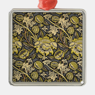 Adorno Metálico William Morris Wey Floral Wallpaper