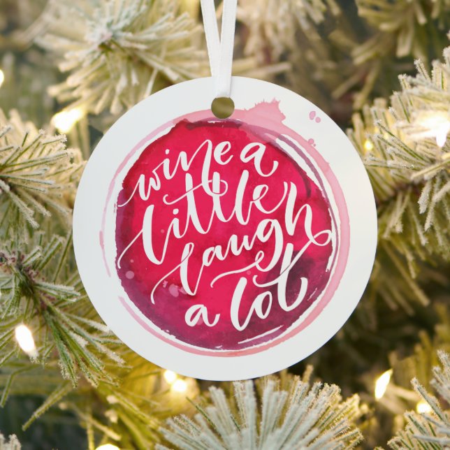 Adorno Metálico Wine a Little Laugh A Lot (in situ)