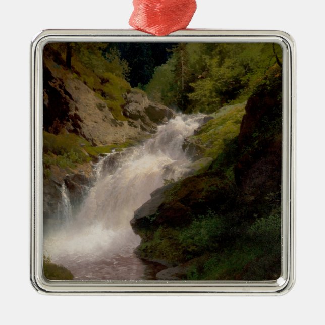 Adorno Metálico Winona Falls (US Landscape) (por Hermann Herzog) (Frente)