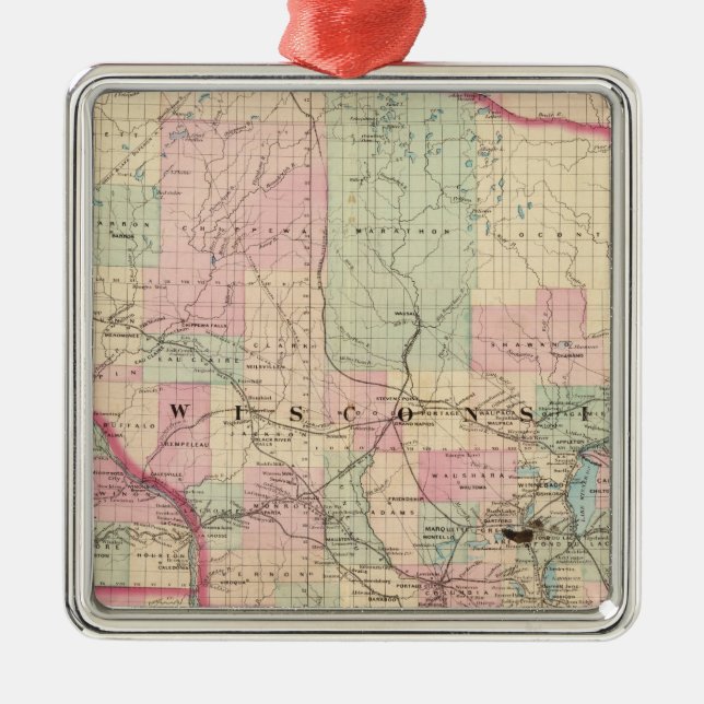 Adorno Metálico Wisconsin 3 (Frente)