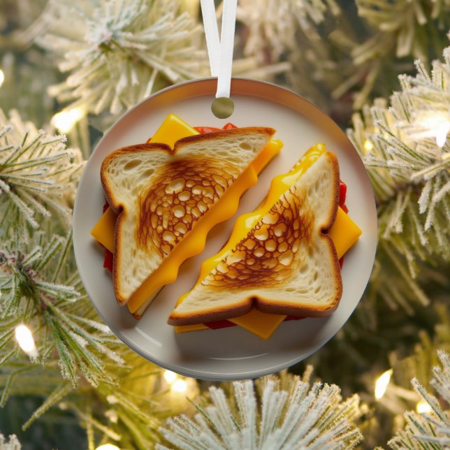 Adorno Metálico Wishing you a Cheesy Christmas | funny  (in situ)