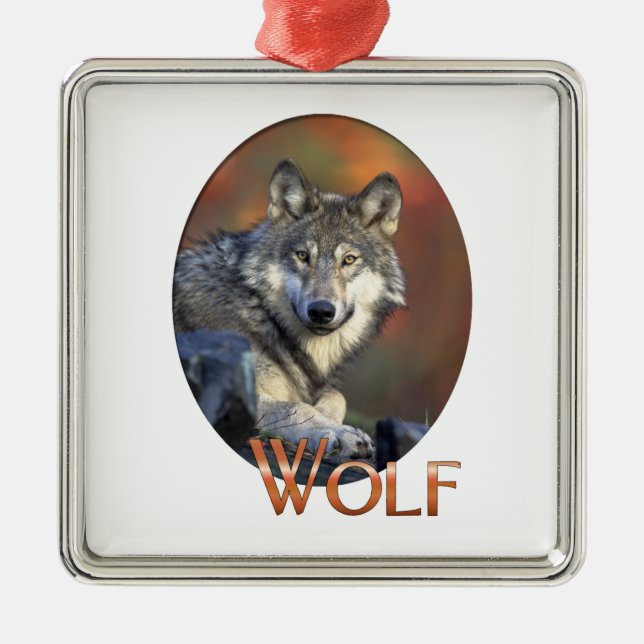Adorno Metálico Wolf Lovers Art (Frente)