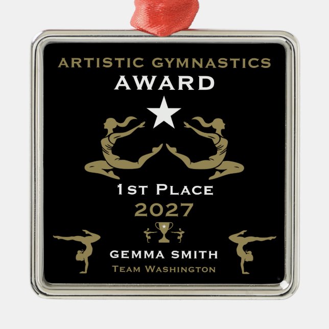 Adorno Metálico Women's Artistic Gymnastics (Frente)