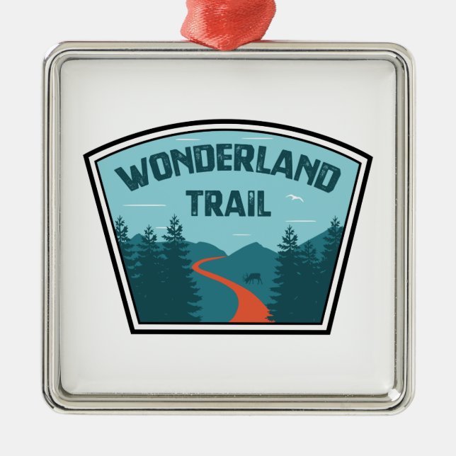 Adorno Metálico Wonderland Trail (Frente)