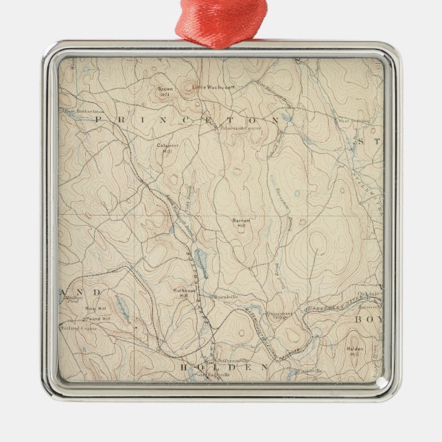 Adorno Metálico Worcester, Massachusetts (Frente)