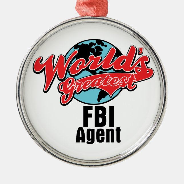 Adorno Metálico Worlds Greatest FBI Agent (Frente)
