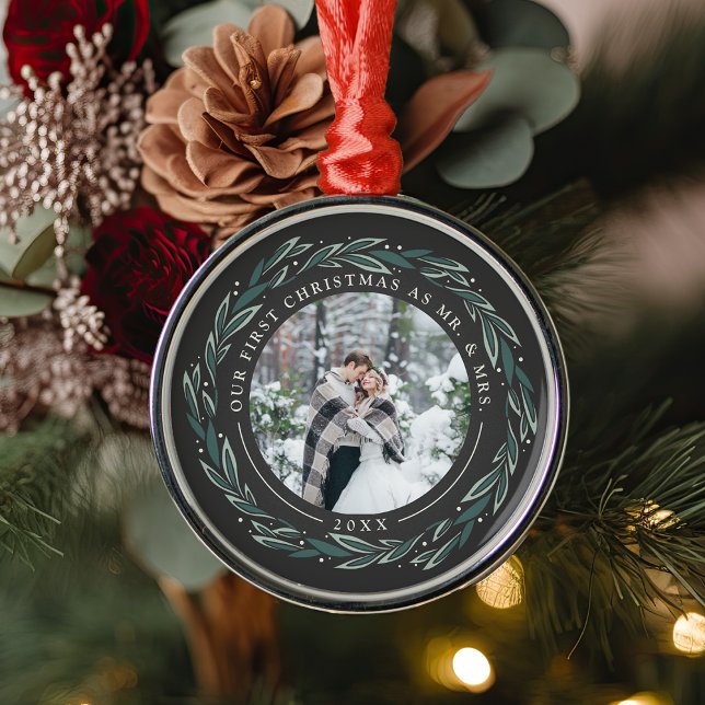 Adorno Metálico Wreath de invierno | Primera foto de Navidades cas (Subido por el creador)