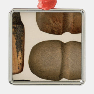 Adorno Metálico XIX instrumentos de piedra, New México