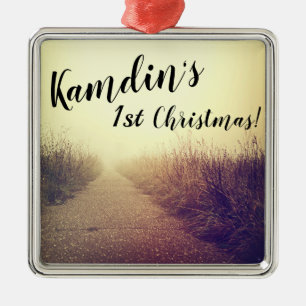 Adorno Metálico XMAS Ornament Personalizado Sunrise Pathway Walkwa