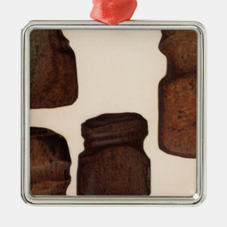 Adorno Metálico XVIII instrumentos de piedra, New México