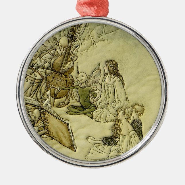 Adorno Metálico Y una canción de hadas - Arthur Rackham (Frente)