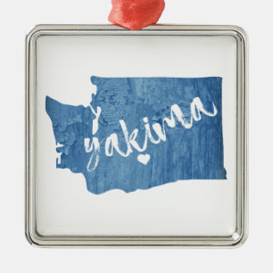 Adorno Metálico Yakima Washington Wood Grain