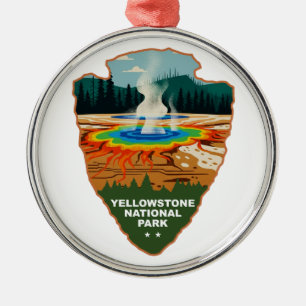 Adorno Metálico Yellowstone Grand Prismatic Spring Arrowhead