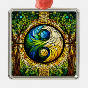 Adorno Metálico Yin Yang Ornament