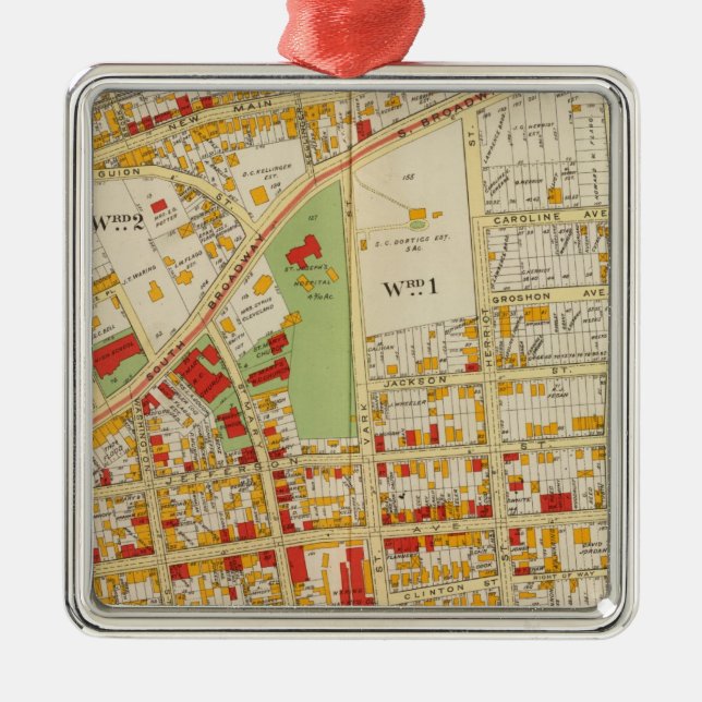 Adorno Metálico Yonkers Nueva York (Frente)