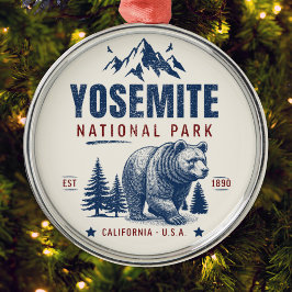 Adorno Metálico Yosemite National Park Vintage Bear T-Shirt