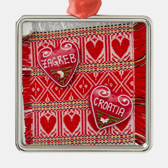 Adorno Metálico Zagreb Croatia Souvenir (Frente)