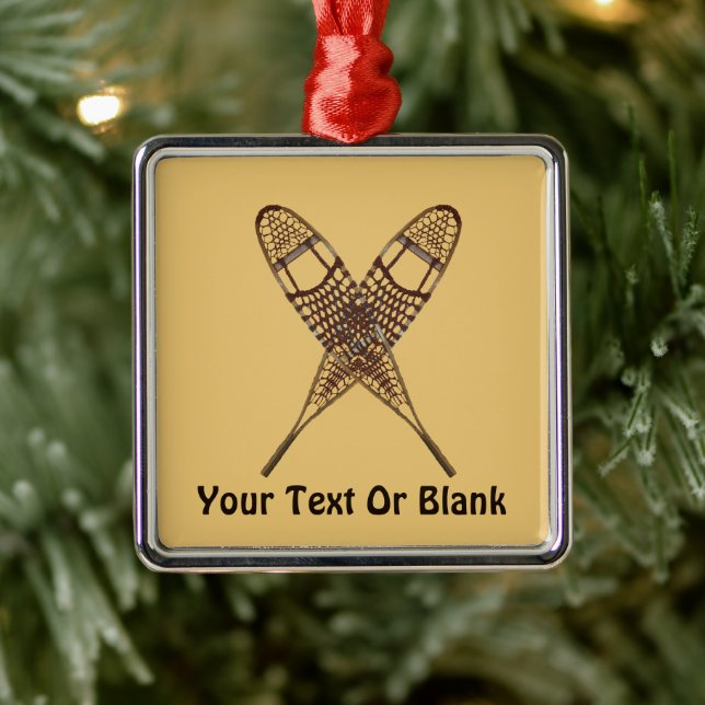 Adorno Metálico Zapatos de nieve (Árbol)