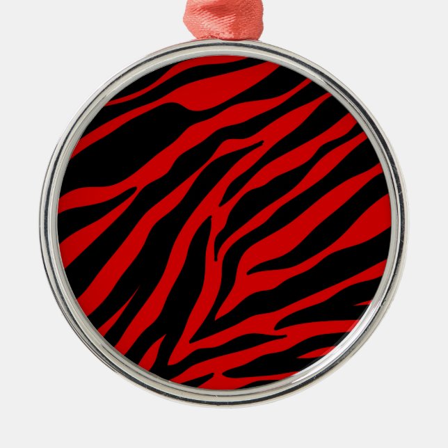 Adorno Metálico zebra roja (Frente)