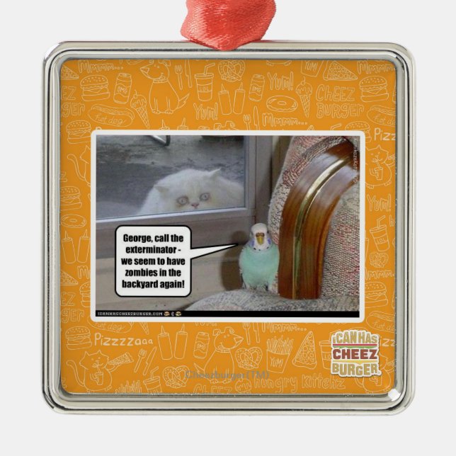 Adorno Metálico Zombis en el patio trasero (Frente)