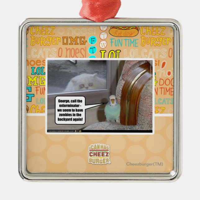 Adorno Metálico Zombis en el patio trasero (Frente)