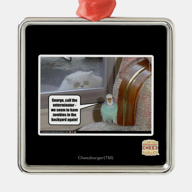 Adorno Metálico Zombis en el patio trasero (Frente)