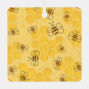 Adorno Metálico Zumbido de abeja Abejas melíferas Lindas