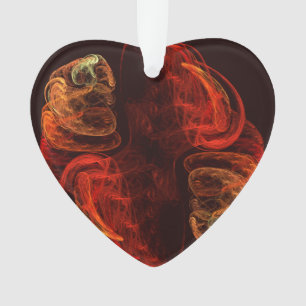 Adorno Metamorfosis Resumen Arte Corazón Acrílico