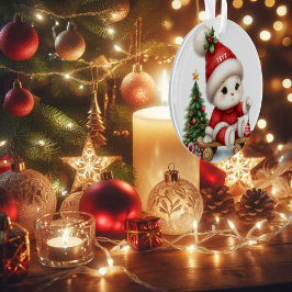 Adorno Métete en el espíritu festivo con el ratón Navidad