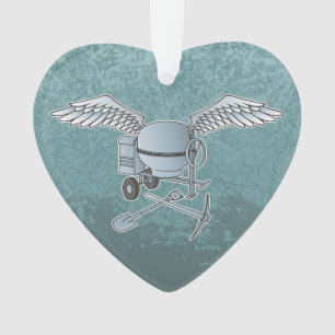 Adorno Mezcla de hormigón azul-gris