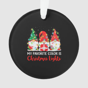 Adorno Mi Color Favorito Son Los Navidades Gnome Ligero
