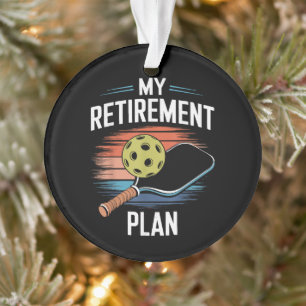 Adorno Mi Jugador de Pickleball del Plan de Jubilación