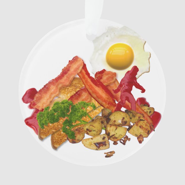 Adorno Mi lugar de Ketchup para decorar el tocino (Anverso)