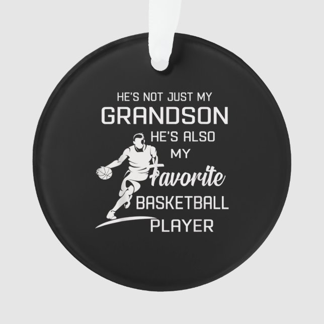 Adorno Mi nieto es mi jugador favorito de baloncesto (Anverso)